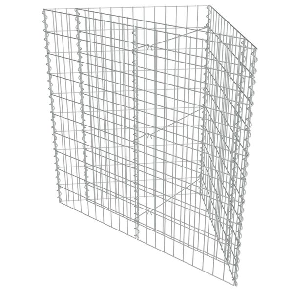 vidaXL gabion-højbed 75x75x50 cm galvaniseret stål