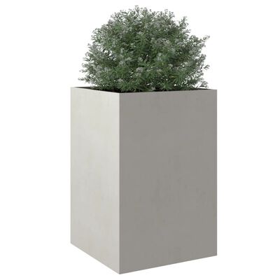 vidaXL plantekasse 52x48x75 cm rustfrit stål sølvfarvet