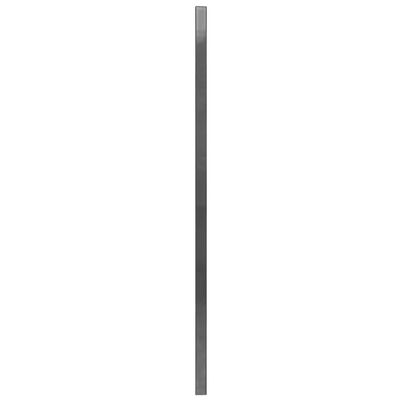vidaXL hegnspanel med stolper pulverlakeret jern 6 x 2 m antracitgrå