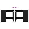 vidaXL skrivebord 86x49x76 cm konstrueret tr&aelig; sort-eg