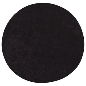 vidaXL gulvt&aelig;ppe &Oslash; 200 cm vaskbart og skridsikkert antracitgr&aring;