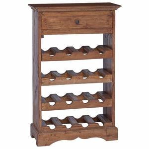 vidaXL Vinfad 55 x 23 x 85 cm Massiv Mahogni