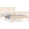 vidaXL sengeramme uden madras 140x200 cm massivt fyrretr&aelig;