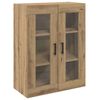 vidaXL Highboard Artisan Egetr&aelig; 69,5 x 34 x 180 cm Konstrueret tr&aelig;
