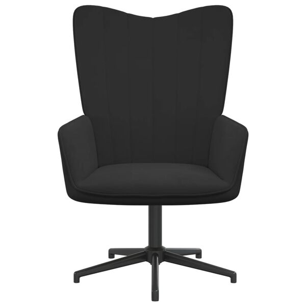 vidaXL l&aelig;nestol fl&oslash;jl sort