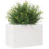 vidaXL plantekasse 70x40x45,5 cm massivt fyrretr&aelig; hvid