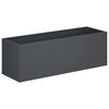 vidaXL Have Blomsterkrukke Antracit 60 x 20 x 20 cm Koldvalset st&aring;l