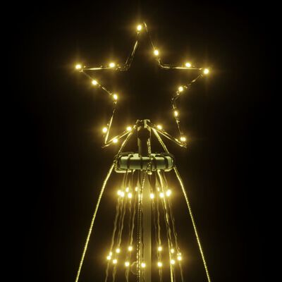vidaXL juletræ med spyd 1134 LED'er 800 cm varmt hvidt lys
