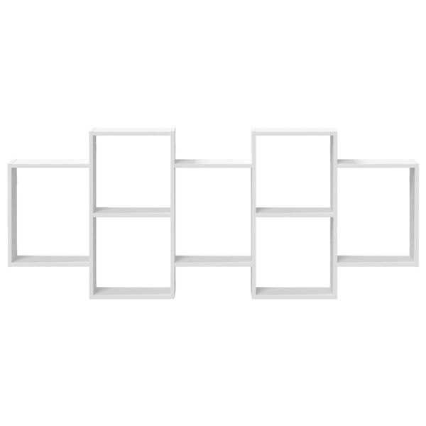 vidaXL v&aelig;ghylde 159x18x65 cm konstrueret tr&aelig; hvid