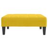 vidaXL 2-personers sovesofa med fodskammel velour gul