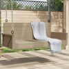 vidaXL gyngebænk 119x56x48 cm polyrattan beige