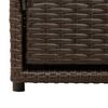 vidaXL opbevaringsskab til haven 110x55x60,5 cm polyrattan brun