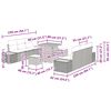 vidaXL Havesofa S&aelig;t 9 pcs Beige polyrattan