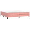 vidaXL Boxspring sengeramme 200x200 cm fl&oslash;jl pink
