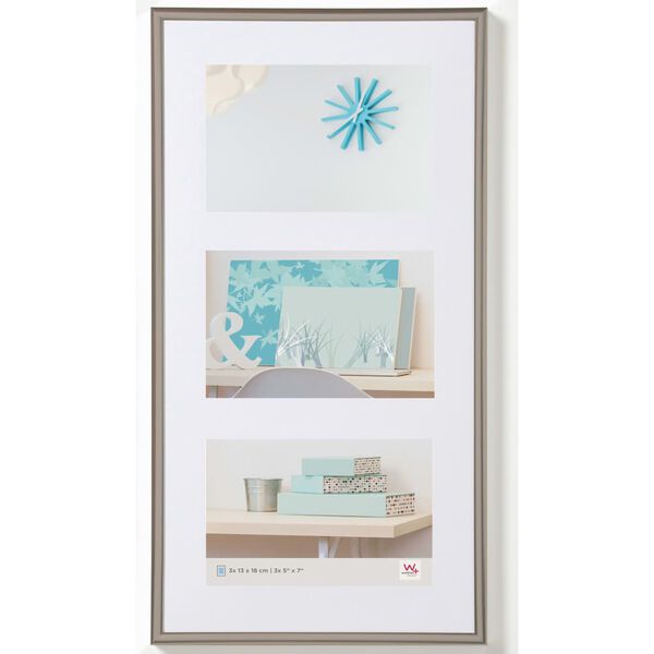 Walther Design billedramme New Lifestyle 3x13x18 cm st&aring;lfarvet