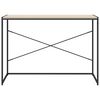 vidaXL computerbord 110x60x70 cm konstrueret træ sort og egetræsfarvet