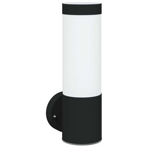 vidaXL Udend&oslash;rs v&aelig;glampe Sort 12 x 8,5 x 27 cm
