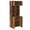 vidaXL Opbevaringsskab Gammelt tr&aelig; 80 x 42,5 x 225 cm Konstrueret tr&aelig;