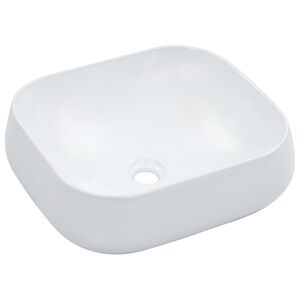 vidaXL h&aring;ndvask 44,5 x 39,5 x 14,5 cm keramik hvid