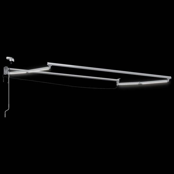 vidaXL Elektrisk Utr&aelig;kkelig Markise Orange og Brun 3 x 2,5 m