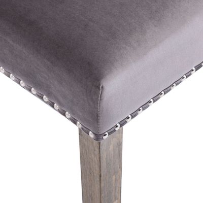 vidaXL spisebordsstol velour grå