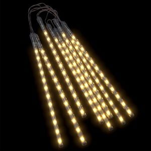 vidaXL meteorlys 8 stk. 30 cm 192 LED'er indend&oslash;rs/udend&oslash;rs varm hvid