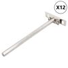 vidaXL flydende hyldekn&aelig;gte 12 stk. usynlige &Oslash;12x200 mm kulstofst&aring;l