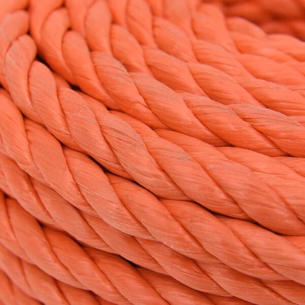 vidaXL arbejdsreb 24 mm 100 m polypropylen orange