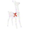vidaXL 3D Jule Rensdyr LOVIISA 110 LED'er Flerfarvet 70 x 26 x 100 cm