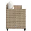 vidaXL loungesofa med hynder polyrattan beige
