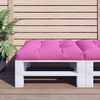 vidaxL pallehynde 80x80x12 cm stof pink