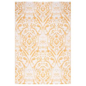 vidaXL udend&oslash;rs gulvt&aelig;ppe ARAKIL 140x200 cm PP gul