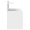 vidaXL sengebord med 2 skuffer 40x36,5x62 cm hvid
