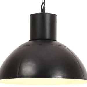 vidaXL h&aelig;ngelampe 25 W rund 48 cm E27 mat sort