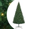 vidaXL Juletr&aelig; Med dekorative strenglamper Gr&oslash;n 400 cm PVC