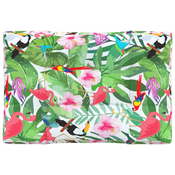 vidaXL pallehynde 120x80x12 cm stof flerfarvet