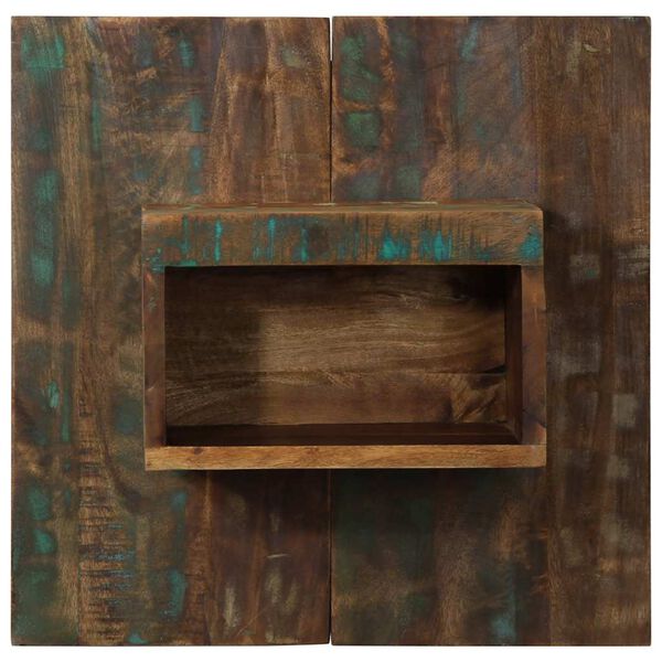 vidaXL sengeskab 50x27x50 cm massivt genbrugstr&aelig; flerfarvet