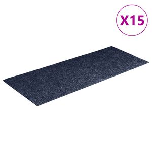 vidaXL trappem&aring;tter selvkl&aelig;bende 15 stk. 60x25 cm gr&aring;bl&aring; rektangul&aelig;re