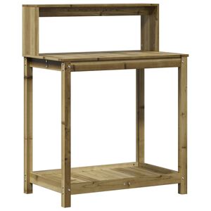vidaXL plantebord med hylder 82,5x50x109,5 cm impr&aelig;gneret fyrretr&aelig;
