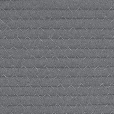 vidaXL opbevaringskurv Ø43x38 cm bomuld grå og hvid