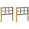 vidaXL Arml&aelig;nsmodul 2 pcs Hvid 60 x 6 x 61 cm Massivt Akacietr&aelig;