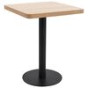 vidaXL bistrobord 60x60 cm MDF lysebrun