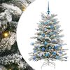 vidaXL Kunstigt Hinged Juletr&aelig; Hvid 150 cm PE og PVC