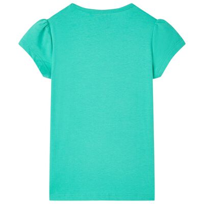 T-shirt til børn str. 92 mintgrøn