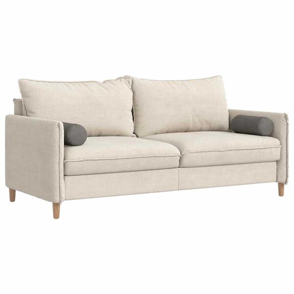 vidaXL Bolsterpuder 2 pcs Lysegrå Ø 15 x 40 cm Velourstof