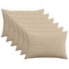 vidaXL Pudebetr&aelig;k 6 pcs ALMELO Gr&aring;brun 30 x 50 cm cordfl&oslash;jl