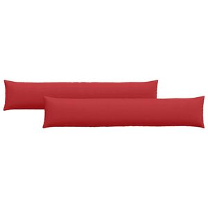 vidaXL Sofapuder 2 pcs R&oslash;d 200 x 40 cm Stof