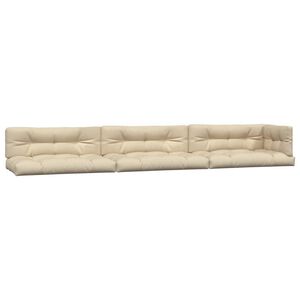 vidaXL pallehynder 7 stk. stof beige