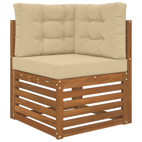 vidaXL Udend&oslash;rs Sofa Pude 3 pcs Beige Polyester