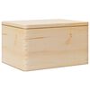 vidaXL tr&aelig;kasse med l&aring;g 40x30x23 cm massivt fyrretr&aelig;